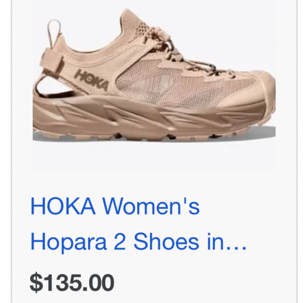 Hoka sandal.